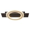 Illuminazione Globo Lighting Jayden Plafoniera LED Nero, 1-Luce