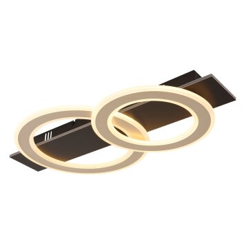 Illuminazione Globo Lighting Jayden Plafoniera LED Nero, 1-Luce