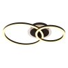 Illuminazione Globo Lighting Loretta Plafoniera LED Nero, 1-Luce