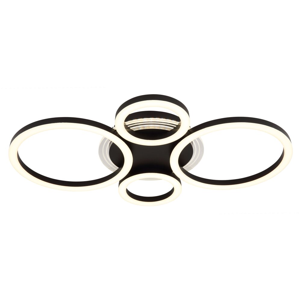 Illuminazione Globo Lighting Loretta Plafoniera LED Nero, 1-Luce main product photo