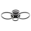 Illuminazione Globo Lighting Loretta Plafoniera LED Nero, 1-Luce
