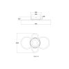 Illuminazione Globo Lighting Loretta Plafoniera LED Nero, 1-Luce