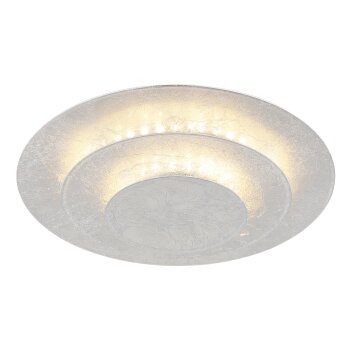 Illuminazione Globo Lighting Heda Plafoniera LED Argento, 1-Luce