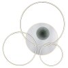 Illuminazione Globo Lighting Invertina Plafoniera LED Argento, 1-Luce, Telecomando