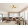 Illuminazione Globo Lighting Lorelei Plafoniera LED Champagne, 1-Luce