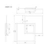 Illuminazione Globo Lighting Saunders Plafoniera LED Nero, 1-Luce, Telecomando