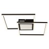 Illuminazione Globo Lighting Saunders Plafoniera LED Nero, 1-Luce, Telecomando