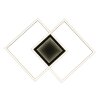 Illuminazione Globo Lighting Saunders Plafoniera LED Nero, 1-Luce, Telecomando