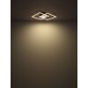 Illuminazione Globo Lighting Saunders Plafoniera LED Nero, 1-Luce, Telecomando