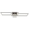 Illuminazione Globo Lighting Saunders Plafoniera LED Nero, 1-Luce, Telecomando