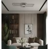 Illuminazione Globo Lighting Saunders Plafoniera LED Nero, 1-Luce, Telecomando