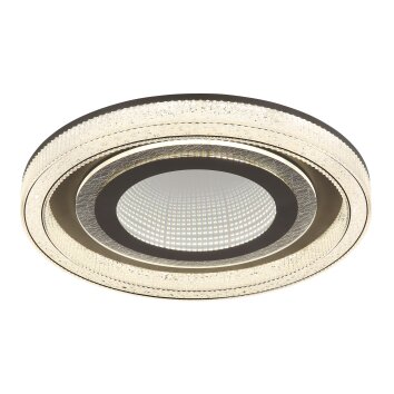 Illuminazione Globo Lighting Alsuna Plafoniera LED Antracite, 1-Luce, Telecomando