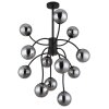 Illuminazione Globo Lighting Riha Plafoniera Nero, 12-Luci