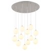 Illuminazione Globo Lighting Riha Plafoniera Nichel opaco, 12-Luci
