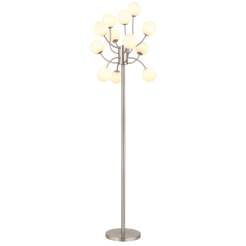 Illuminazione Globo Lighting Riha Lampada da terra Nichel opaco, 12-Luci main product photo