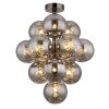 Illuminazione Globo Lighting Conor Plafoniera Cromo, Nero, 13-Luci