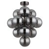 Illuminazione Globo Lighting Conor Plafoniera Cromo, Nero, 13-Luci