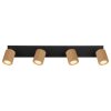 Illuminazione Globo Lighting Wenzel Plafoniera Nero, 4-Luci