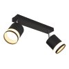 Illuminazione Globo Lighting Lucero Plafoniera Nero, 2-Luci