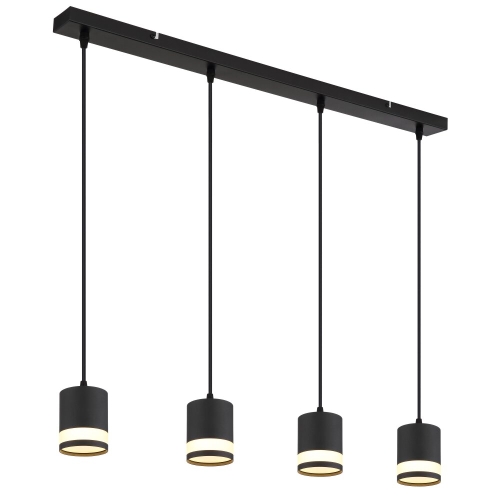 Illuminazione Globo Lighting Lucero Lampadario a sospensione Nero, 4-Luci main product photo