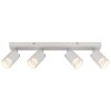 Illuminazione Globo Lighting Korben Plafoniera Bianco, 4-Luci
