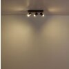 Illuminazione Globo Lighting Kayden Plafoniera Marrone scuro, Nero, 3-Luci