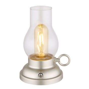Illuminazione Globo Lighting Petro Lampada da tavolo LED Champagne, 1-Luce