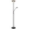 Illuminazione Globo Lighting Tamika Plafoniera LED Cromo, Nero, 1-Luce