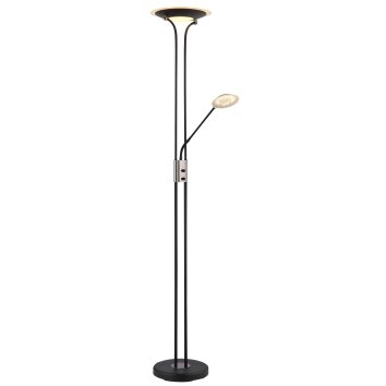 Illuminazione Globo Lighting Tamika Plafoniera LED Cromo, Nero, 1-Luce