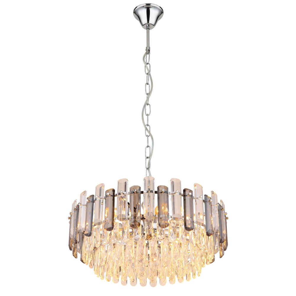 Illuminazione Globo Lighting Orgina Lampadario a corona Cromo, 12-Luci main product photo