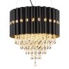 Illuminazione Globo Lighting Eleos Lampadario a corona Nero, 3-Luci