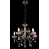 Illuminazione Globo Lighting Camila Lampadario a corona Cromo, Nero, 5-Luci