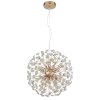 Illuminazione Globo Lighting Katrina Lampadario a corona Oro, 8-Luci