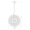 Illuminazione Globo Lighting Katrina Lampadario a corona Oro, 8-Luci