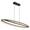 Illuminazione Globo Lighting Della Lampadario a sospensione LED Nero, 1-Luce