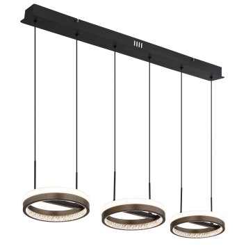 Illuminazione Globo Lighting Della Lampadario a sospensione LED Nero, 1-Luce
