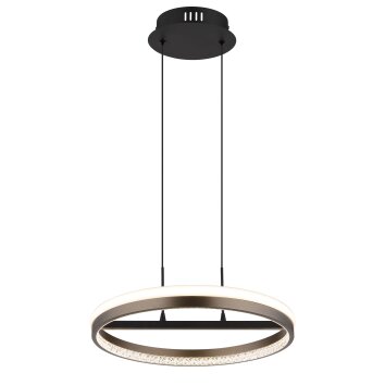 Illuminazione Globo Lighting Della Lampadario a sospensione LED Nero, 1-Luce