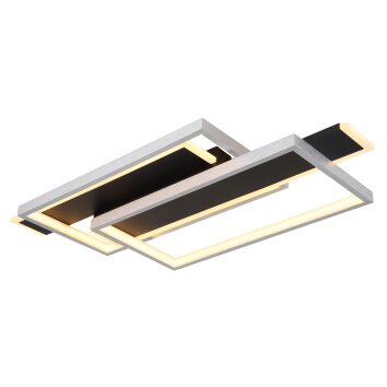 Illuminazione Globo Lighting Finnley Plafoniera LED Nero, 1-Luce