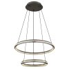 Illuminazione Globo Lighting Alaina Lampadario a sospensione LED Grigio, 1-Luce, Telecomando