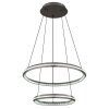 Illuminazione Globo Lighting Alaina Lampadario a sospensione LED Grigio, 1-Luce, Telecomando