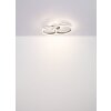 Illuminazione Globo Lighting Alaina Plafoniera LED Grigio, 1-Luce, Telecomando