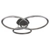 Illuminazione Globo Lighting Alaina Plafoniera LED Grigio, 1-Luce, Telecomando