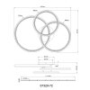 Illuminazione Globo Lighting Alaina Plafoniera LED Grigio, 1-Luce, Telecomando