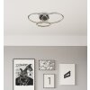 Illuminazione Globo Lighting Alaina Plafoniera LED Grigio, 1-Luce, Telecomando