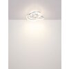 Illuminazione Globo Lighting Tris Plafoniera LED Antracite, 1-Luce, Telecomando