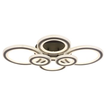 Illuminazione Globo Lighting Kora Plafoniera LED Nero, 1-Luce, Telecomando Illuminazione Globo Lighting Kora Plafoniera LED Nero, 1-Luce, Telecomando