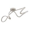 Illuminazione Globo Lighting Swirl Plafoniera LED Nichel opaco, 1-Luce
