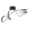 Illuminazione Globo Lighting Swirl Plafoniera LED Nero, 1-Luce
