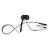 Illuminazione Globo Lighting Swirl Plafoniera LED Nero, 1-Luce