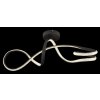 Illuminazione Globo Lighting Swirl Plafoniera LED Nero, 1-Luce